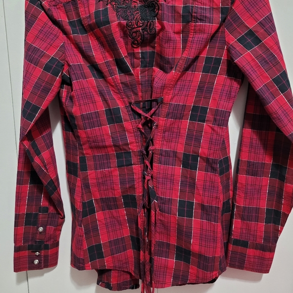NWOT Harley Davidson Ladies button up - Picture 6 of 6